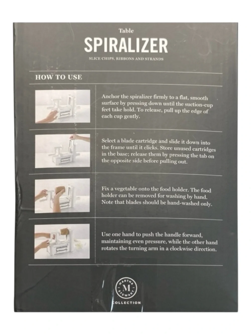 new Martha Stewart ☀︎︎ Veggie Table Spiralizer ☀︎︎ Raw Vegan Pasta Chef Tool ☀︎︎ - Picture 7 of 14